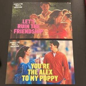 People We Meet On Vacation Netflix Postcard Set Movie Swag Tom Blyth Emily Bader
